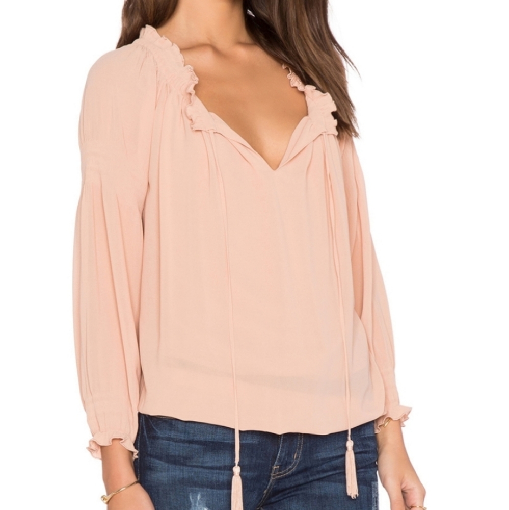 Greylin Anthropology Peach Blouse